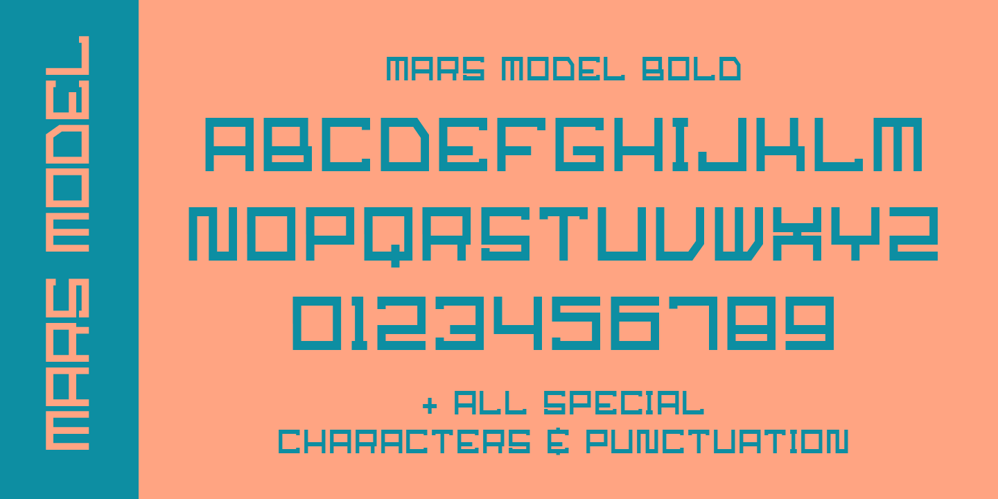 Example font Mars Model #3
